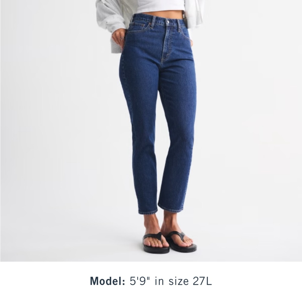 Abercrombie & Fitch - Ankle Straight Ultra High Rise - Jeans - Curve Love - 0/25